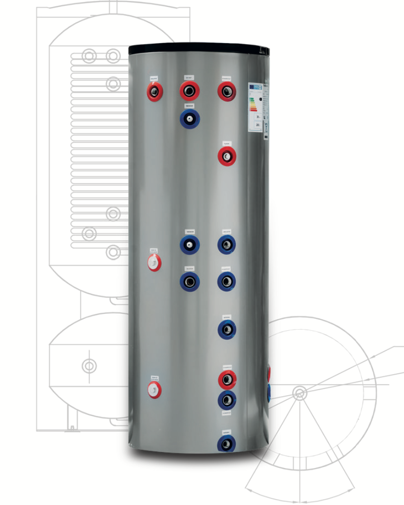 Zbiornik kombinowany 200L/ 60 Bufor -TH-CWU200/ZB60